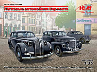 Легковые автомобили Вермахта (Kadett K38 Saloon, Kapitan Saloon, Admiral Saloon). 1/35 ICM DS3504