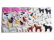 Модель предметiв навколишнього  свiту "Свiйськi тварини"