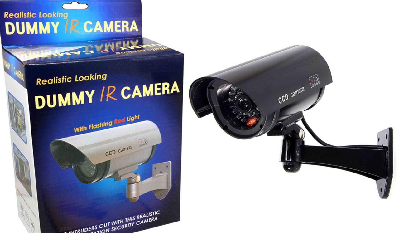 Муляж камеры видеонаблюдения с мигающим светодиодом, водонепронецаемый морозоустойчивый. - фото 1 - id-p1090629056