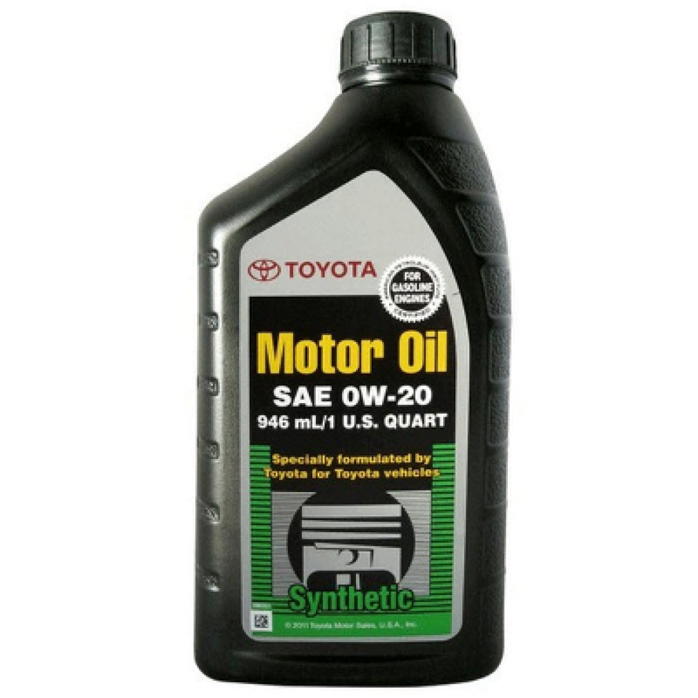 Масло Toyota Synthetic Motor Oil 0W-20 кан. 0.946 л. 002790WQTE