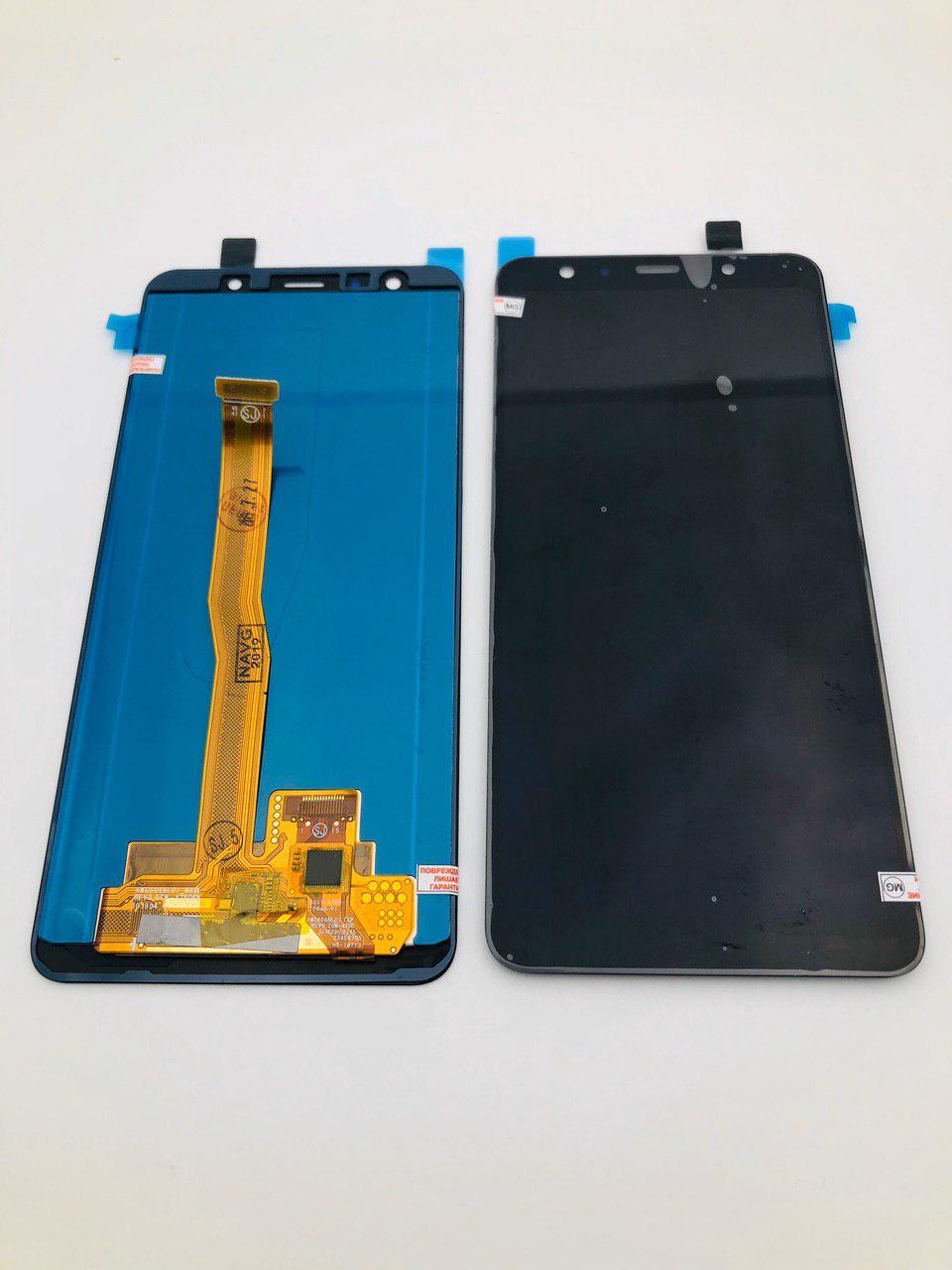 Дисплей для мобільного телефона Samsung A7 2018/A750, чорний, з тачскрином, Incell, фото 1