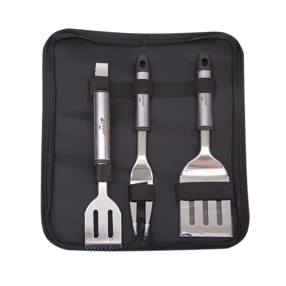 Набір для гриля, барбекю 3 предмета Kovea BBQ TOOL SET KGA-1002 (4823082706068)