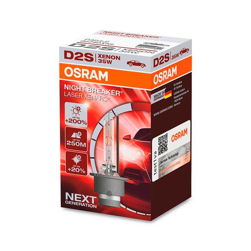 Штатна лампа ксенонова з цоколем D2S OSRAM XENARC NIGHT BREAKER LASER + 200% 66240XNN ОРИГИНАЛ