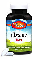 L-Lysine 500 mg Carlson Labs, 100 капсул