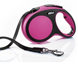 Повідець-рулетка Flexi NEW COMFORT (Флексі Нью Комфорт) Tape M стрічка 5 м для собак до 25 кг (колір в, фото 3