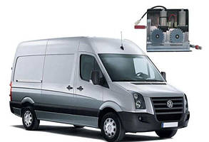 Електропривод зсувних дверей для мікроавтобусів двомоторний для Wolkswagen Crafter