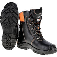 Кожаные ботинки для работы в лесу с защитой от порезов цепной пилой Chainsaw boots