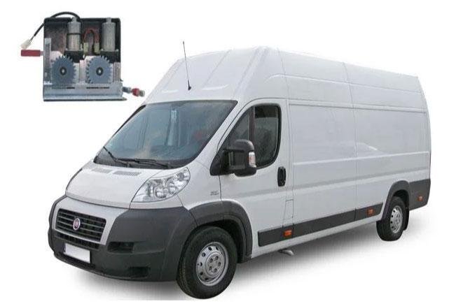 Електропривід зсувних дверей для мікроавтобусів двомоторний для Fiat Ducato