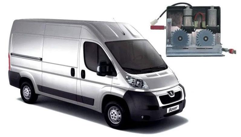 Електропривід зсувних дверей для мікроавтобусів двомоторний для Peugeot boxer