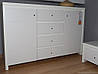 Комод KOM 2D4S (B) Христина Білий глянець, фото 6