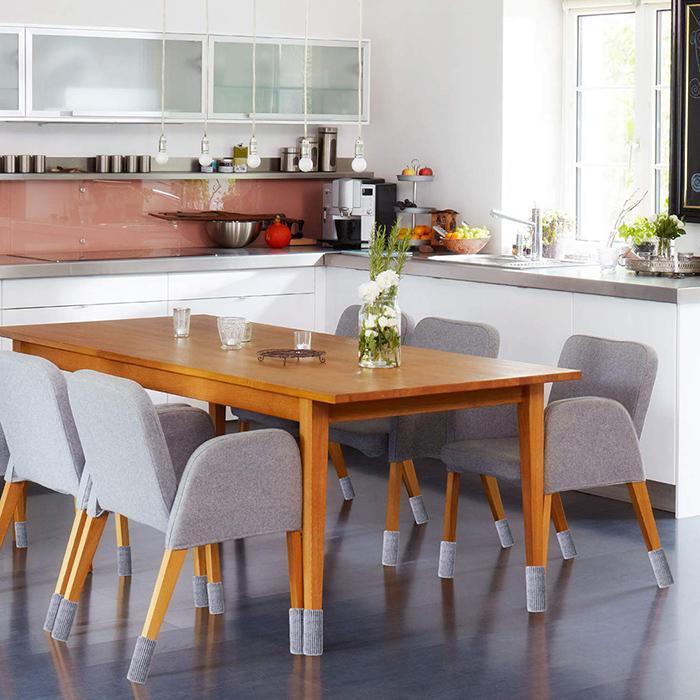 Чохли на ніжки стільця (захисту від подряпини), трикотажні з повстю в кольорах, ціна за чотири шт., фото 1