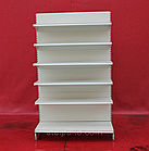 Пристінні (односторонні) стелажі «Інтрак» 230х65 см, світло-сірий, на 6 полиць, Б/у, фото 2
