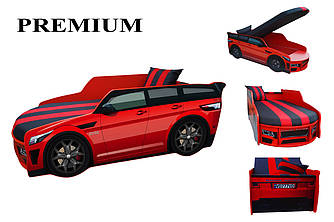 Дитяче ліжко-машинка Range Rover з матрацом та м'яким спойлером