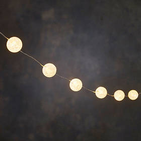 Гірлянда мерехтлива, 6 м, "Перлини", "Luca Lighting", колір теплий білий