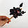Чорна орхідея, шпилька для волосся, фото 5