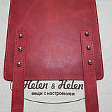 Декоративний хлястик для клапана 2*18. Колір "Червоний"., фото 3