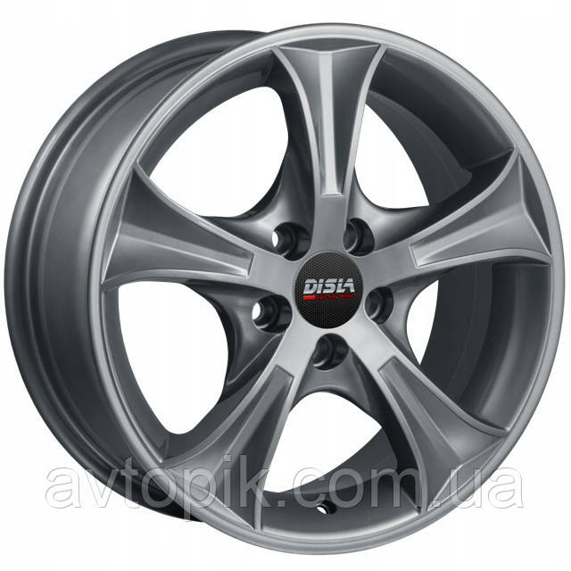 Литые диски Disla Luxury R15 W6.5 PCD5x114.3 ET35 DIA67.1 (GM) - фото 1 - id-p460503166