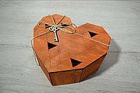 Дерев'яна коробка для паковання. Подарункова коробка (міні)