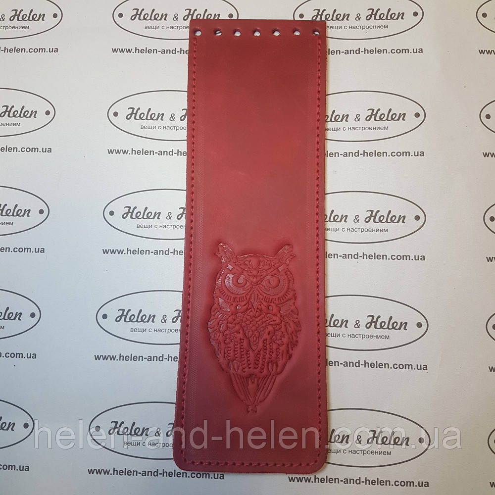 Клапан сумки вузький. "Філін". Колір "Червоний", фото 1