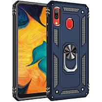 Ударостійкий чохол Serge Ring магнітний тримач для Samsung Galaxy A20 / A30, фото 3