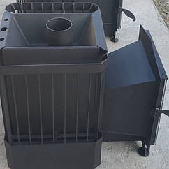 Піч для сауни Ребро 20м3 з виносом і склом 305*305