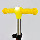 Самокат триколісний Best Scooter, MAXI жовтогарячий з ліхтариком і світними колесами, фото 2