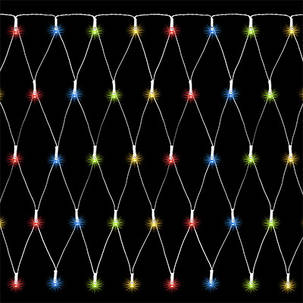 Гірлянда 2х2 м., "Сітка" "Jumi", 200 LED, колір мультикольорова, фото 1