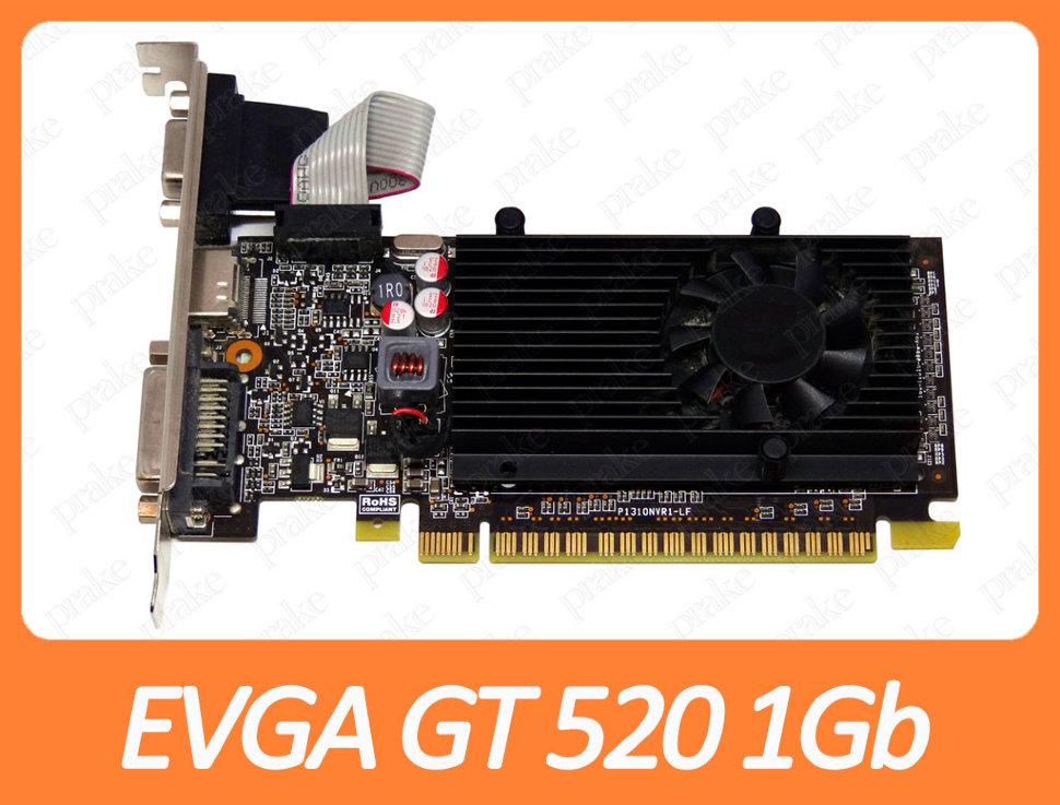Відеокарта EVGA Geforce GT 520 1Gb PCI-Ex DDR3 64bit (DVI + HDMI + VGA)