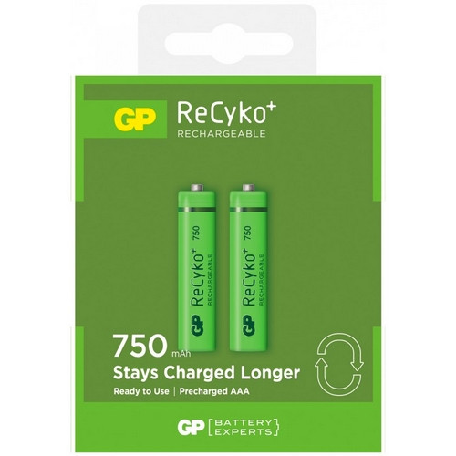 Акумулятор бит. GP Recyko 750mA HCE-U2, AAA, RO3, 1,2 V, 750mAh