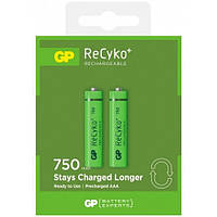 Акумулятор бит. GP Recyko 750mA HCE-U2, AAA, RO3, 1,2 V, 750mAh