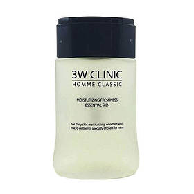 Чоловік освіжаючий тонер для обличчя 3W Clinic Homme Classic Moisturizing Freshness Essential Skin 150 мл