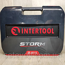 Набір інструментів INTERTOOL ET-8111 STORM на 111 од Ключів, головок, фото 2