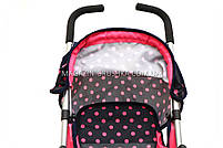 Коляска прогулянкова для ляльок з нішею і козирком 9351 A, фото 5