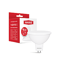 Лампа світлодіодна Mr16 Maxus 1-LED-722 MR16 7W 4100K 220V GU 5.3 AP