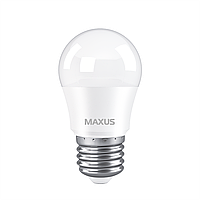 Лампа светодиодная G45 Maxus 1-LED-745 7W 3000K 220V E27