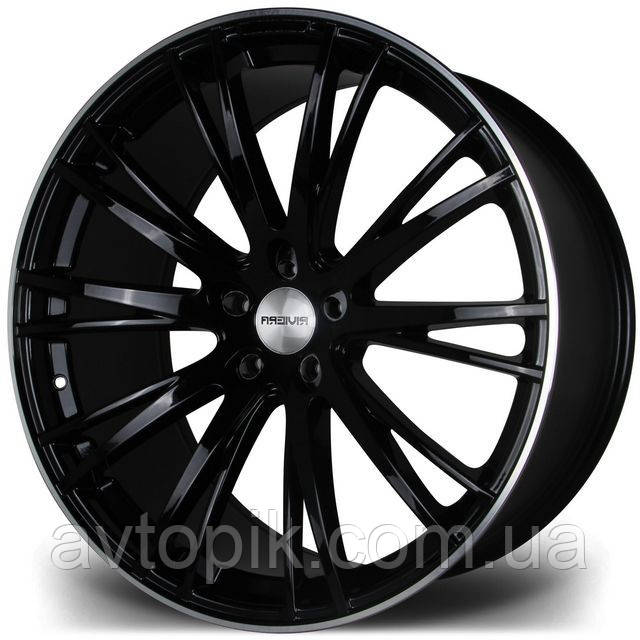 Литі диски Riviera RV128 R22 W10.5 PCD5x105 ET20 DIA74.1 (black polished lip)