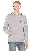 Худі Stussy сіре, унісекс (чоловіче, жіноче, дитяче) logo mini