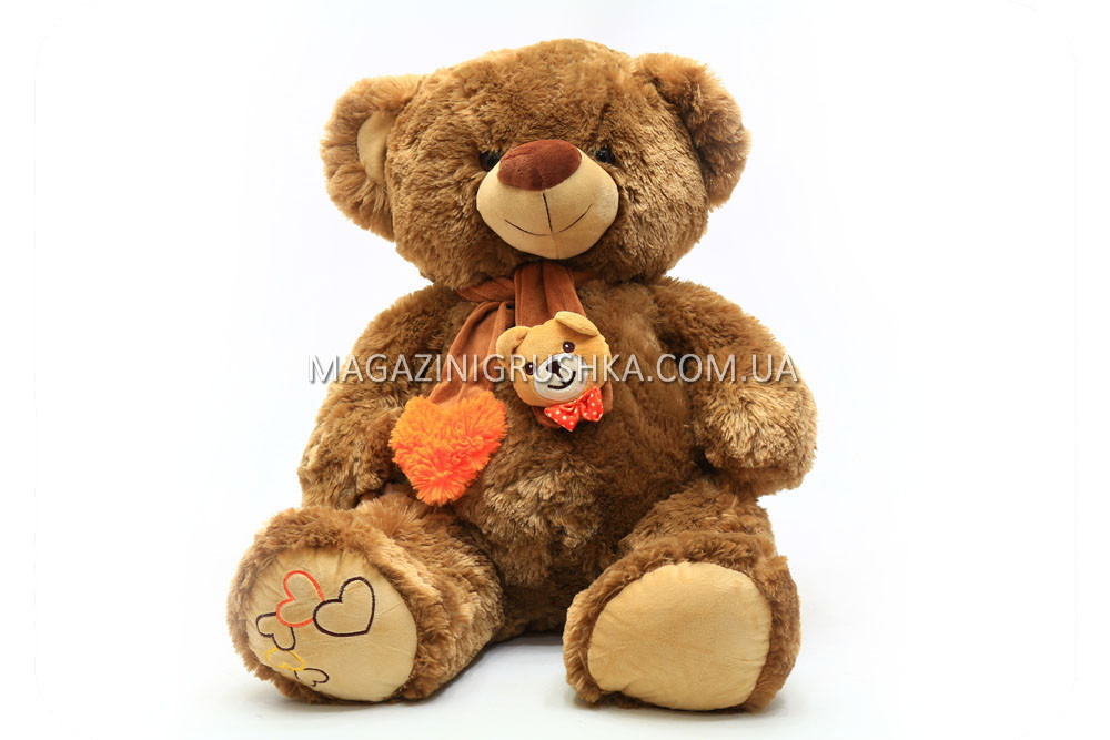 М'яка іграшка «Ведмедик Бублик 1» 65 см - співаючий, фото 1