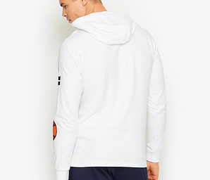 Худі Ellesse біла з логотипом, унісекс (чоловіче, жіноче, дитяче)
