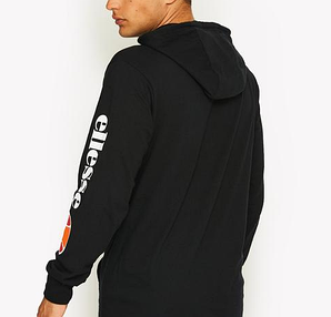 Худі Ellesse чорне з логотипом, унісекс (чоловіче, жіноче, дитяче)