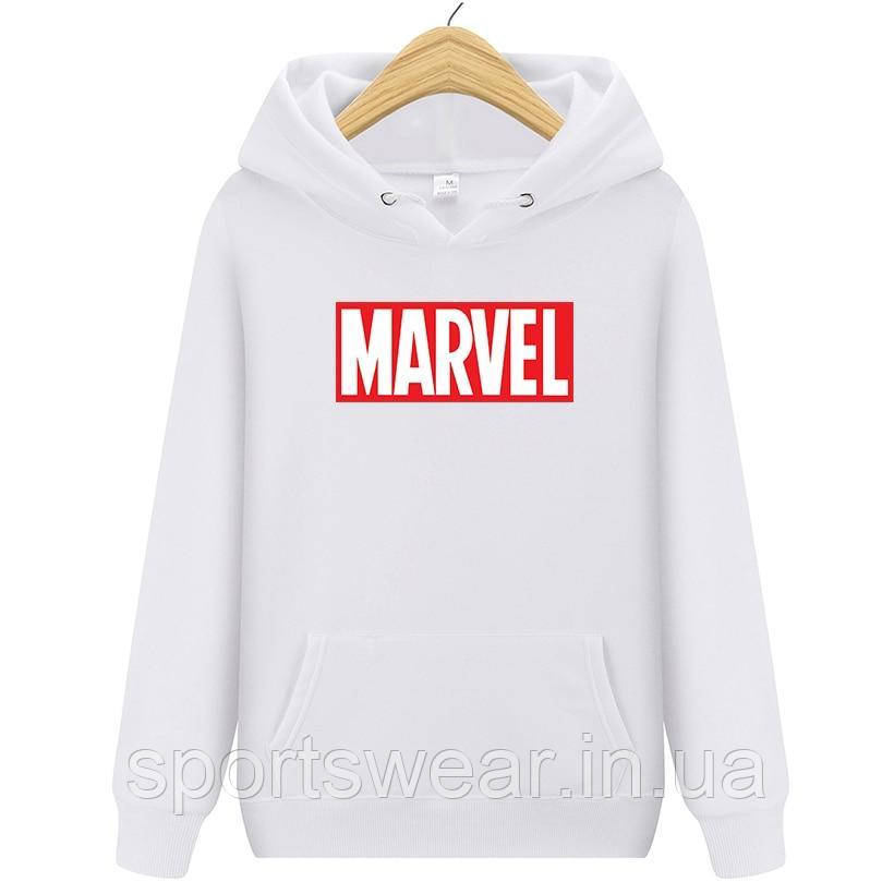 Кенгуру Marvel біле Світшот з капюшоном з логотипом Марвел Comics Супергерой Худі чоловіче трикотажне жіноче