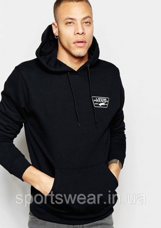 Худі Vans House Of Vans чорне з логотипом, унісекс (чоловіче, жіноче, дитяче) logo mini