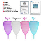 Менструальні чаші розмір L з мішечком для зберігання, фото 3