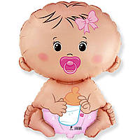 Фольгована куля Б/Ф "Малюк дівчинка"