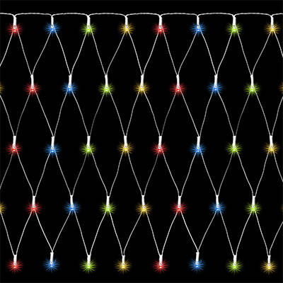 Гірлянда 2х2 м., "Сітка" "Jumi", 200 LED, колір мультикольорова, фото 1
