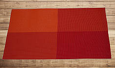 Серветка для кухонного інтер'єру помаранчева з червоним 30см*45см, серветка кухонна