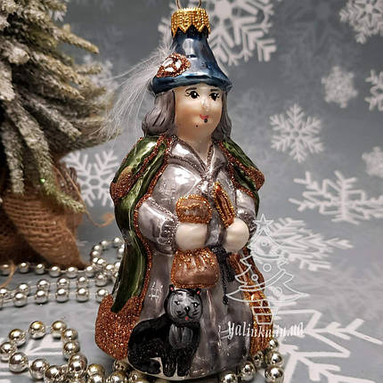 Irena набір Білосніжка і чаклунка Скляні іграшки на ялинку ручної роботи, фото 1