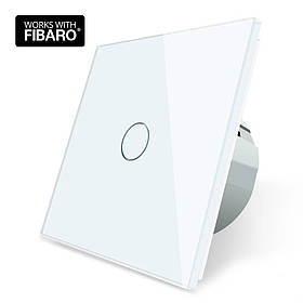 Сенсорна кнопка Livolo "сухий контакт" 1 канал Білий