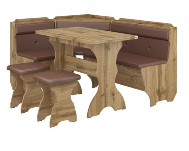 Уголок кухонный Кардинал ДСП Дуб тахо+винил коричневый