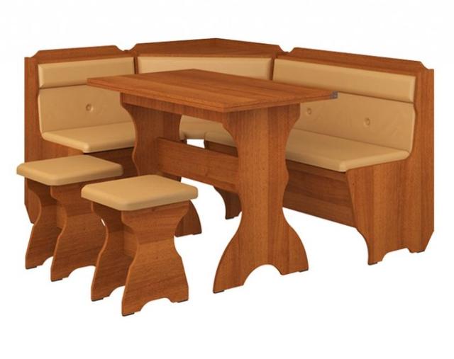 Уголок кухонный Кардинал ДСП лесной орех+винил кофе